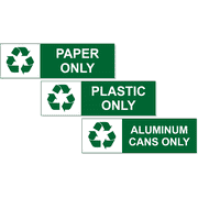 Paper Plastic Aluminum Can Decal Pack