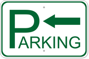 Parking Left 12" x 18" Aluminum Sign 