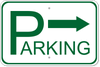Parking Right Aluminum Sign | 12" x 18"