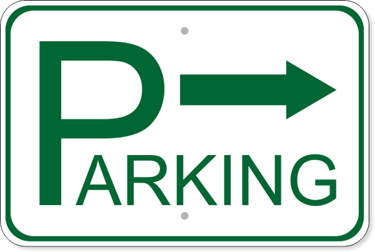 Parking Right Aluminum Sign | 12" x 18"