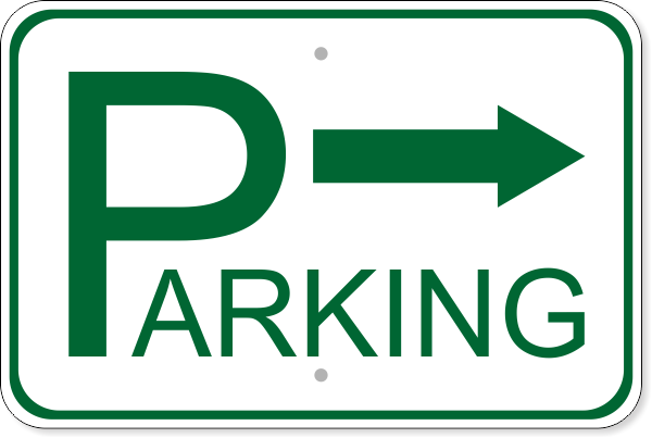 Parking Right 12" x 18" Aluminum Sign 