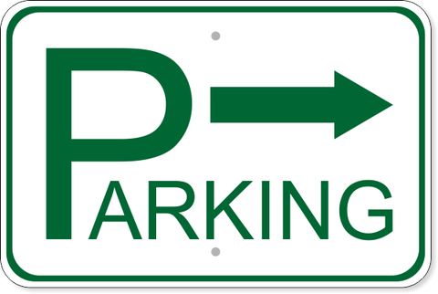 Parking Right 12" x 18" Aluminum Sign