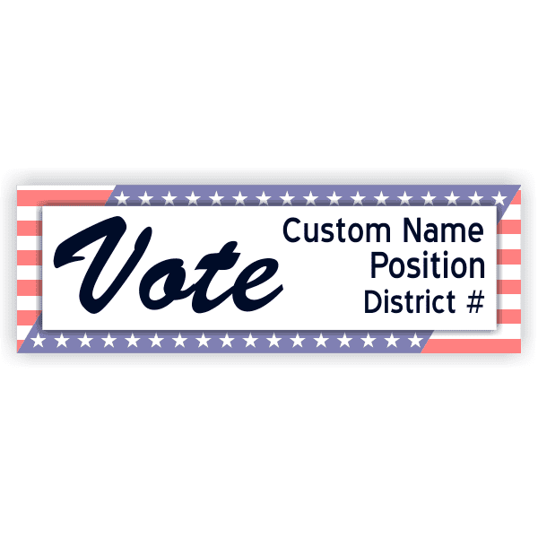 Patriotic Vote 2" x 6" Banner