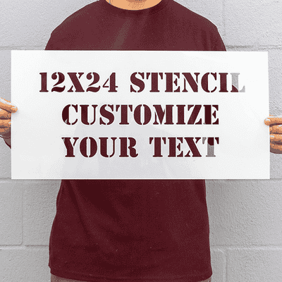 12" x 24" Custom Stencil - alternate view