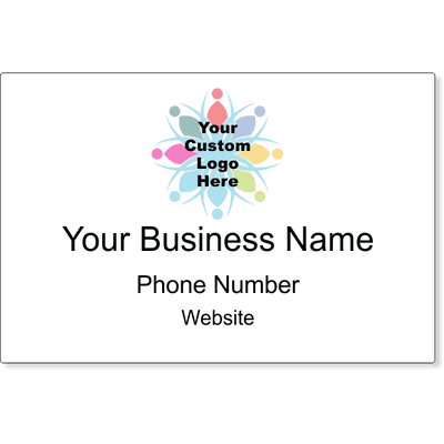 Personalized Logo Magnetic Sign 12" x 18" | Set of 2