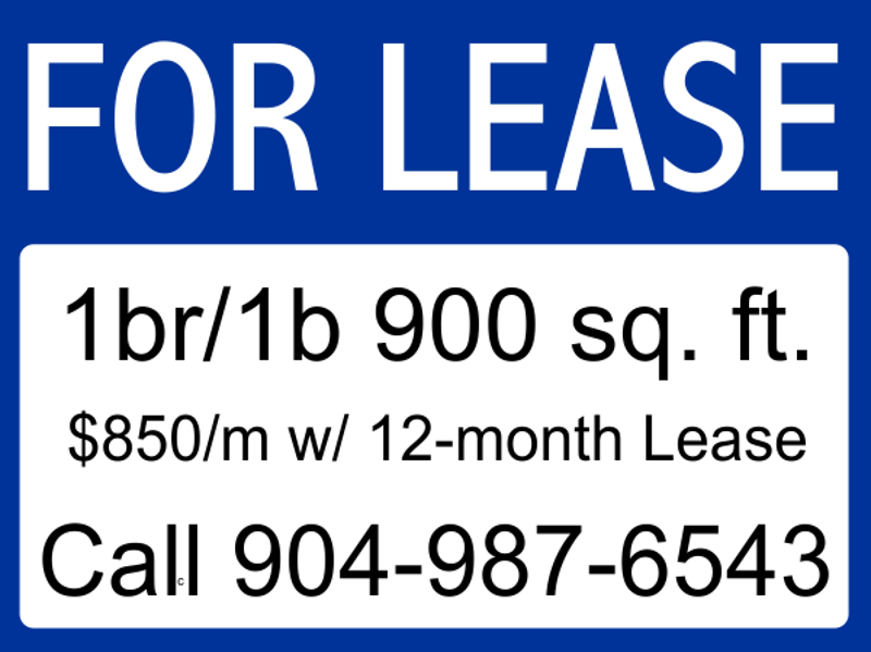 Basic For Lease Sign