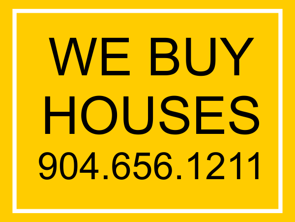 Plastic We Buy Houses Yard Sign