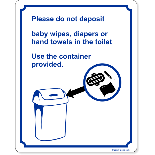 Please Do Not Deposit Products Use the Container 10" x 8" Full Color Sign