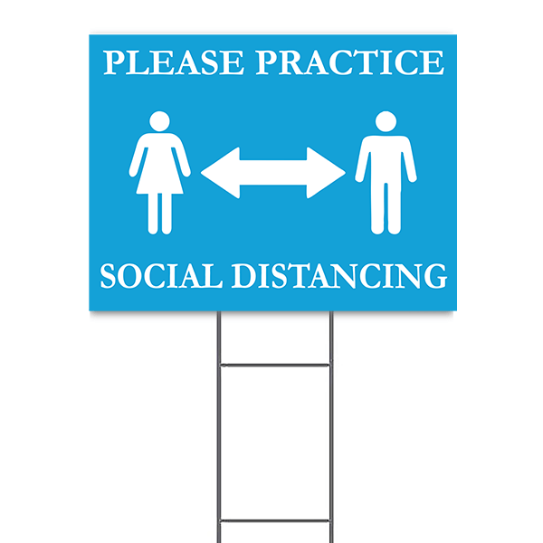 Practice Social Distancing Yard Sign | 18" x 24"