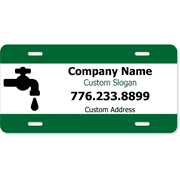 Plumbing Faucet Industry Custom Front License Plate