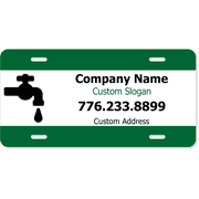 Plumbing Faucet Industry Custom Front License Plate