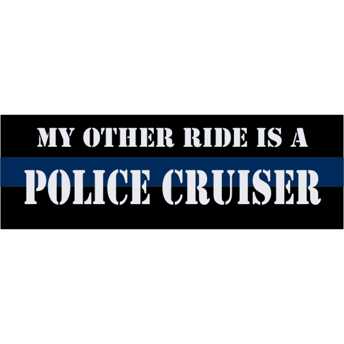 Police Cruiser Bumper Sticker