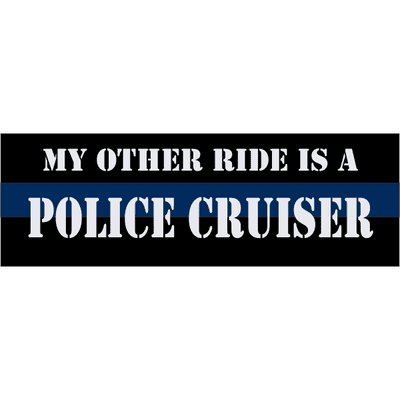 Police Cruiser Bumper Sticker