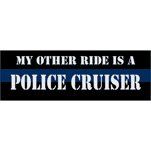 Police Cruiser Bumper Sticker
