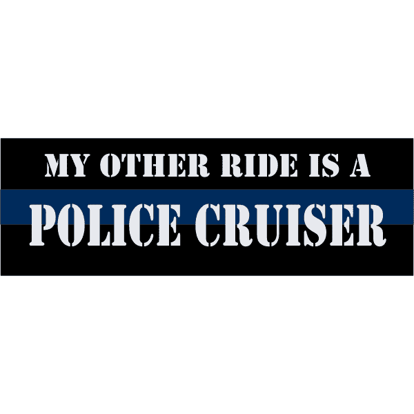 Police Cruiser Bumper Sticker