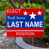 Stars Election Yard Sign in Yard