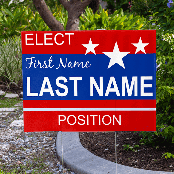 Stars Election Yard Sign | 18" x 24"