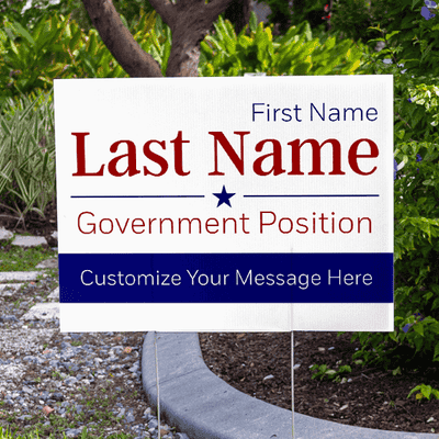 Williams Election Yard Sign in Yard