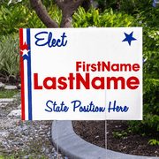 Stars & Stripes Election Yard Sign | 18" x 24"