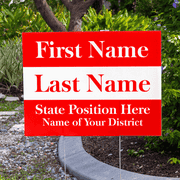 Red Election Yard Sign | 18" x 24"