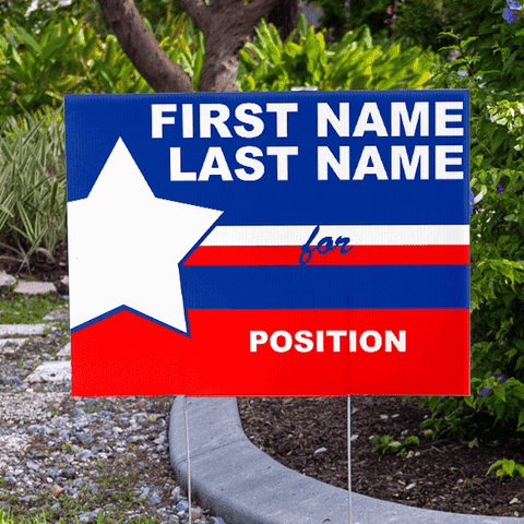 Big Star Election Yard Sign | 18" x 24"