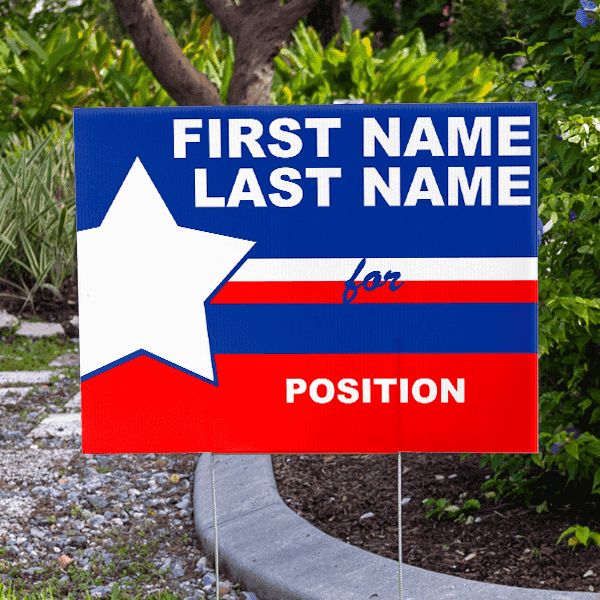 Big Star Election Yard Sign | 18" x 24"