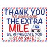 Thank You Postal Workers Appreciation Yard Sign