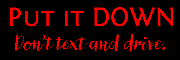 Put it Down Bumper Sticker
