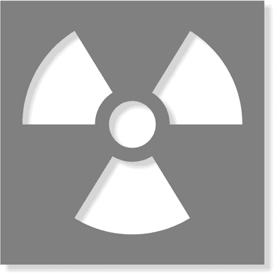 Radioactive Stencil | Multiple Sizes
