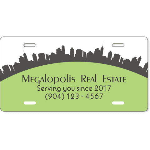 Real Estate Custom Front License Plate