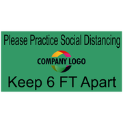 Custom Logo Rectangle Floor Decal
