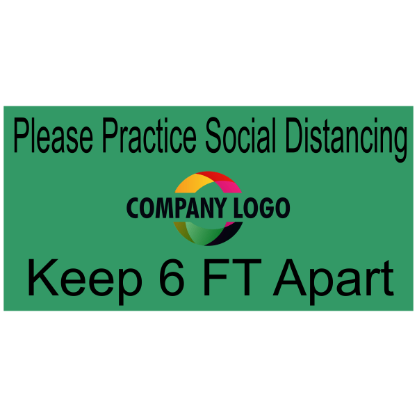 Custom Logo Rectangle Floor Decal