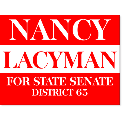 Red Election Yard Sign | 18" x 24" - alternate view