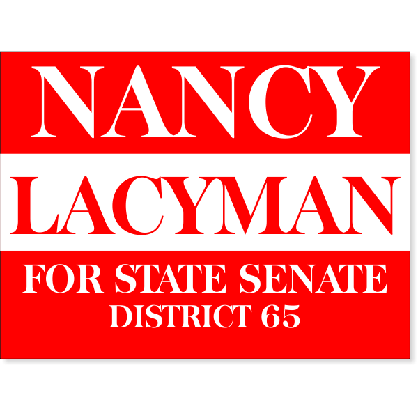 Red Election Yard Sign | 18" x 24"