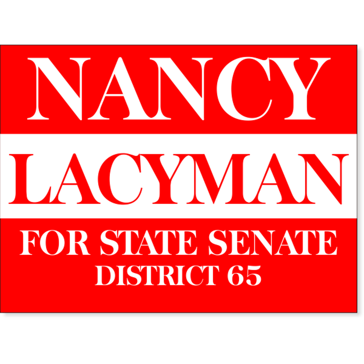Red Election Yard Sign | 18" x 24"