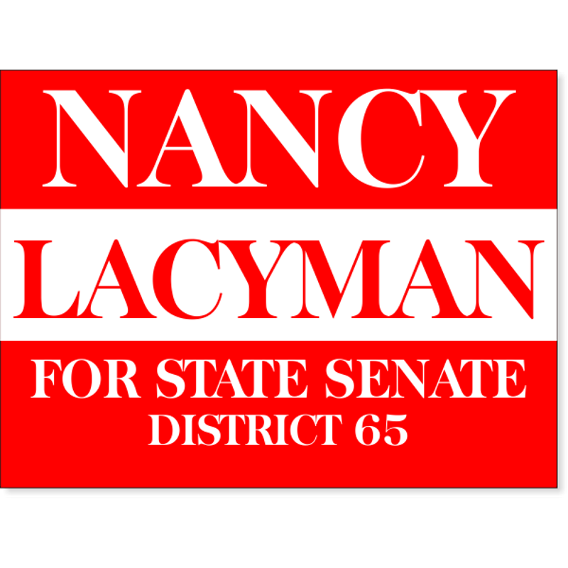 Red Election Yard Sign | 18" x 24"