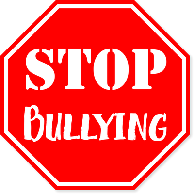Red Stop Bullying Vinyl Decal | 6" x 6"