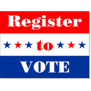 Register To Vote Yard Sign | 18" x 24"