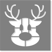 Choose Your Size Reindeer Stencil