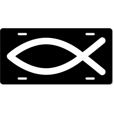 Religious Christian Symbol Custom License Plate