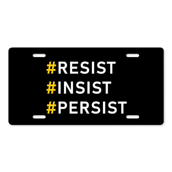 # Resist Front License Plate