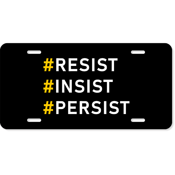 # Resist License Plate