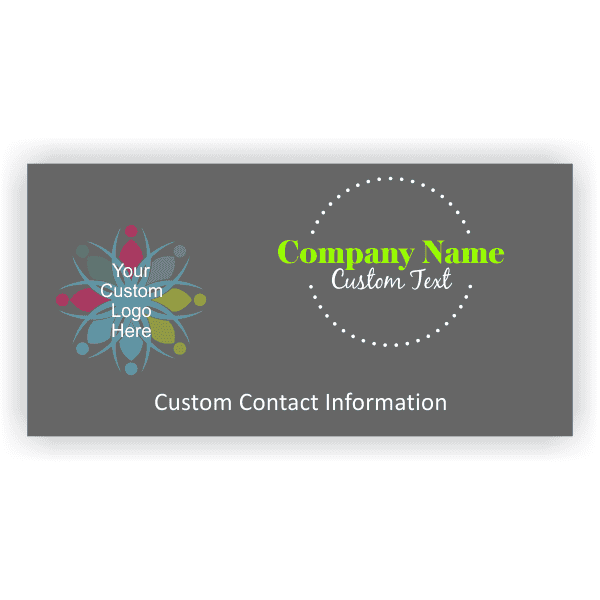 Round Dot 3' x 6' Vinyl Logo Banner