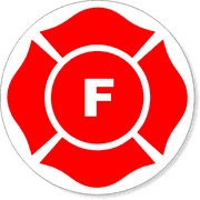 9" F Round Floor Truss Construction Decal 