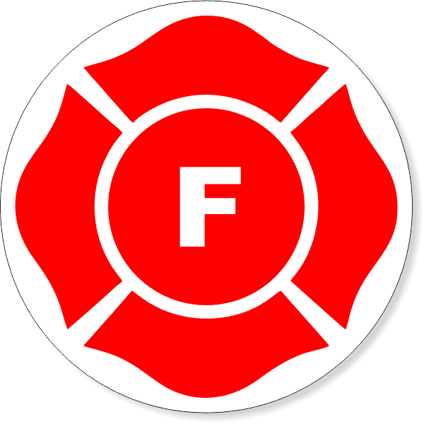 9" F Round Floor Truss Construction Decal 