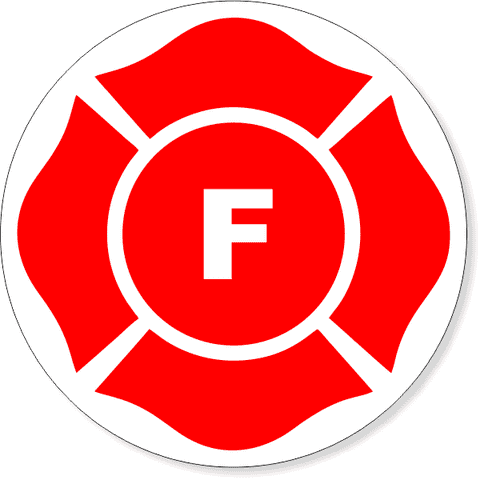 9" F Round Floor Truss Construction Decal