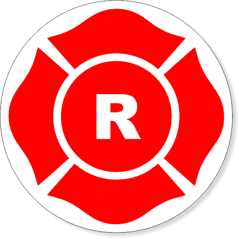 9" R Round Floor Truss Construction Decal