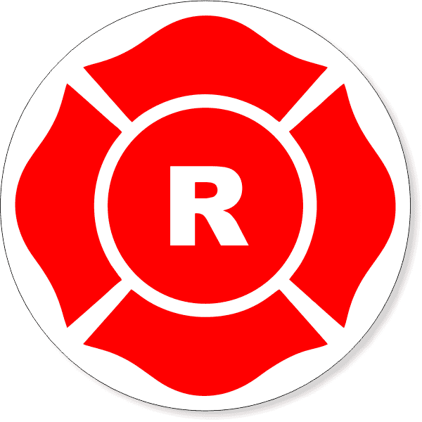 9" R Round Floor Truss Construction Decal