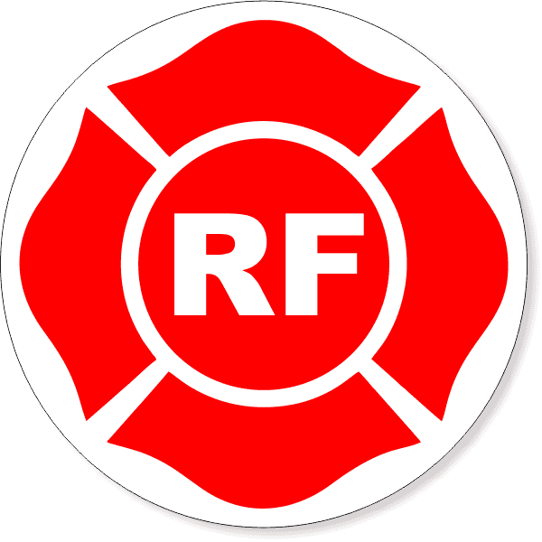 9" RF Round Floor Truss Construction Decal 