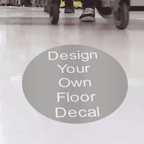 Custom 14" Round Removable Floor Decal